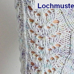 Spitzenstrümpfe, Baumwoll-Socken, Dirndl Trachten-Socken, Lochmuster, Trachtensocken Kinder, vegane Socken, handgestrickt, Baumwollsocken, image 8