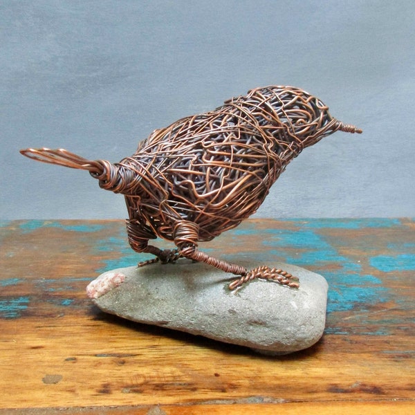 Wire Bird Sculpture - Etsy UK