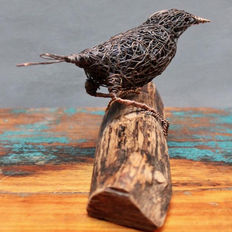 Crow Wire Sculpture - Etsy