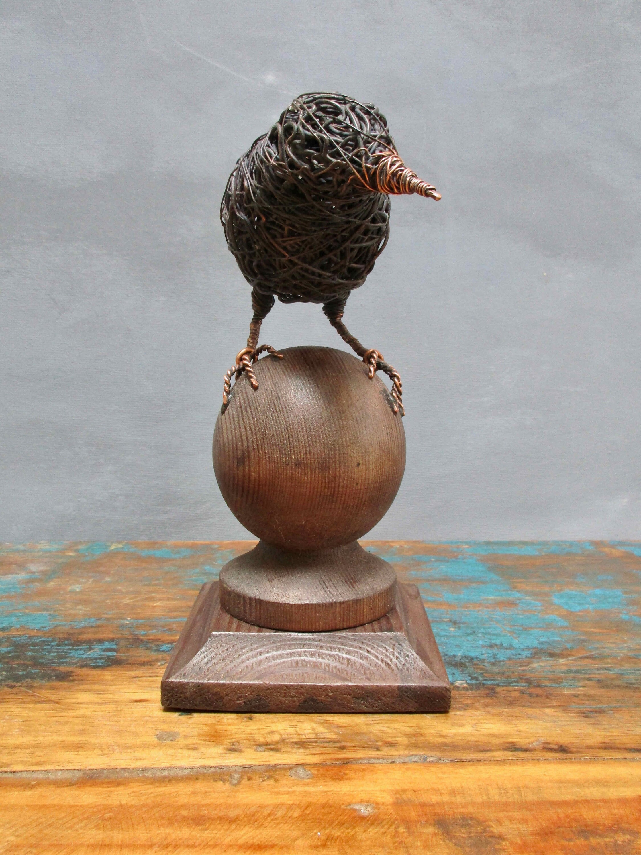 Strength Crow Copper Bird Sculpture Etsy UK