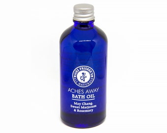 Aches Away Bath Oil / Fait à la main / Naturel / Végétalien / Aromathérapie