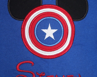 Captain Mouse Shirt, Mouse Shirt, Disney Mouse Shirt, Disney Shirt