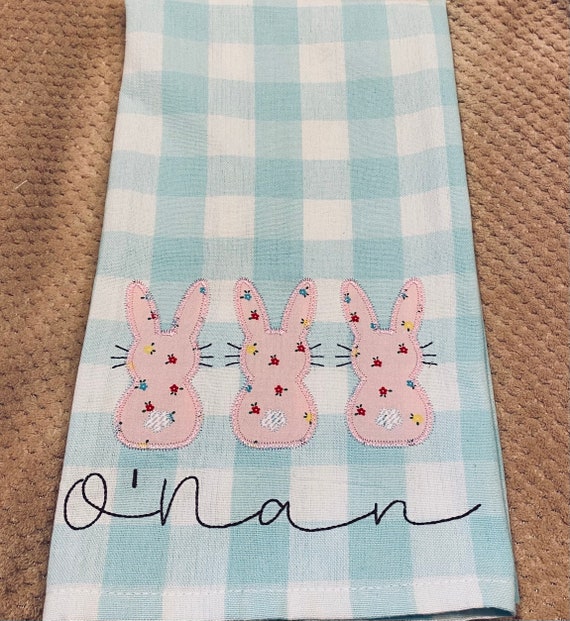 Easter Kitchen Towel Easter Hand Towel Easter Towel Carrot Etsy