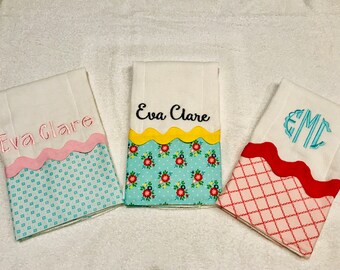 Monogrammed Burp Cloths, Burp Cloth, Baby Gift, Personalized Burp Cloth