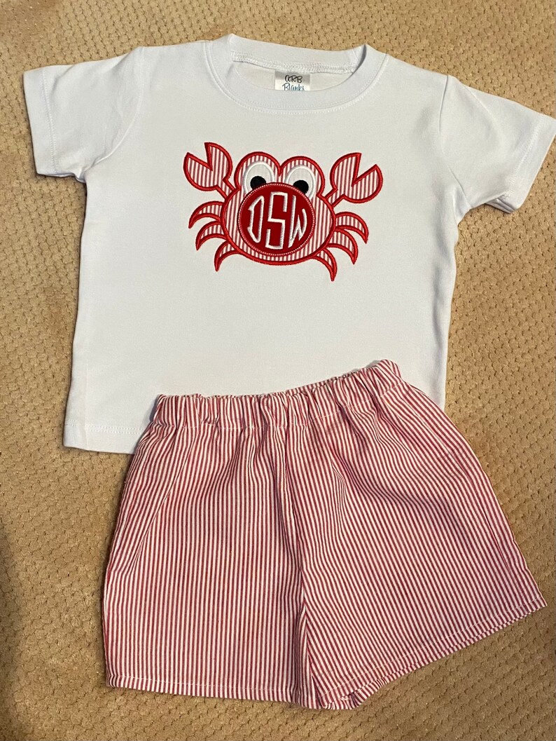 Personalized Crab Outfit for Infant Toddler and Child Etsy