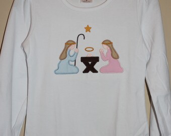 Christmas Nativity Shirt, Christmas Shirt, Holiday Shirt, Nativity Scene Shirt