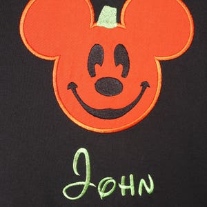 Mouse Pumpkin Halloween Bodysuit or Shirt for Infant, Toddler, Youth, and Adult, Disney Halloween Shirt