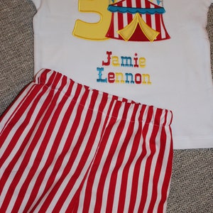 Circus Birthday Outfit for Infant, Toddler, and Youth, Birthday Outfit