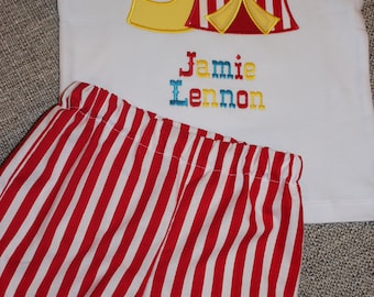 Circus Birthday Outfit for Infant, Toddler, and Youth, Birthday