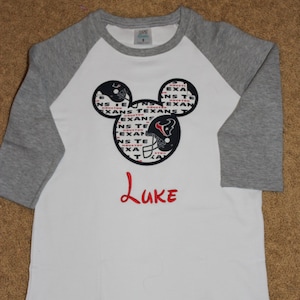 NFL Inspired Mouse Shirts, Mouse Shirt, Sports Mouse Shirt, Disney Shirt
