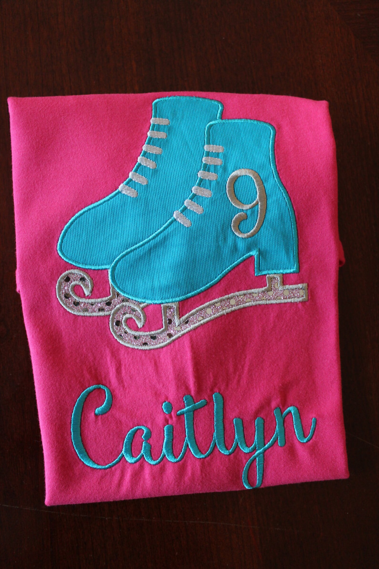Ice Skates Birthday Shirt Etsy