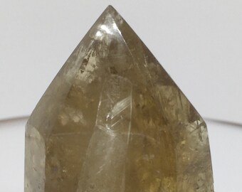 Citrine Polished Point, Natural citrine point standing point, Healing crystals and stones, Spiritual Stone