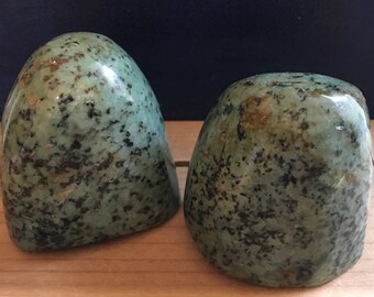 Green African Turquoise Beautiful Polished Free Standing Stones, Healing Stones, Healing Crystal,Chakra Stones, Spiritual Stone