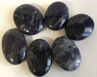 Iolite Palm Stone, Healing Stone, Healing Crystal, Spiritual Stone, Meditation