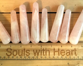 Rose Quartz Gemstone Healing Wand, Love Stone,Healing Stone, Healing Crystal, Chakra  Stone, Spiritual Stone