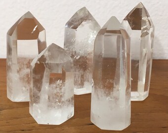 Clear Quartz Point, Polished Standing Clear Quartz Point, Healing Stone, Healing Crystal, Spiritual Stone, Meditation, Chakra