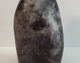 Lepidolite Polished Stone with cut base for standing, Healing Stone,Healing Crystal, Chakra Stone, Spiritual Stone