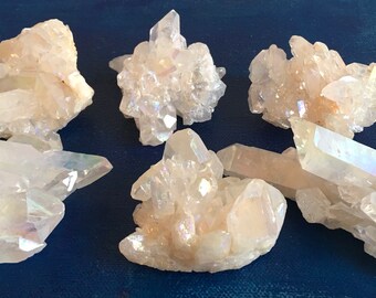 Angel Aura Crystal Clusters, A grade crystal, Small cluster, Healing crystals and stones