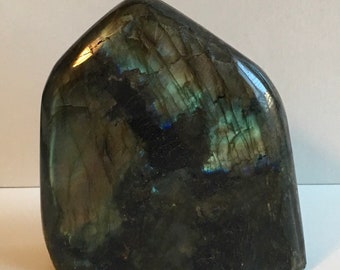 Labradorite Free Form Standing Stone, Spiritual Stone, Healing Stone, Healing Crystal