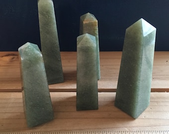Green Aventurine Gemstone Tower, Gemstone Point, Healing Stone, Healing Crystal, Chakra  Stone, Spiritual Stone