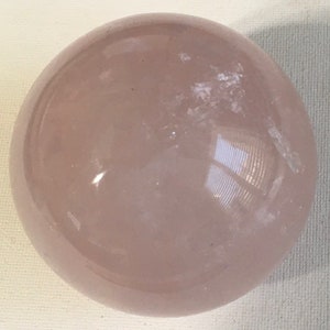 Rose Quartz Sphere, Exceptional Polished Star Rose Quartz Sphere from Madagascar, Healing Stone, Healing Crystal