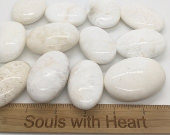 Scolecite Palms Healing Stone, Promotes Inner Peace, Heart Chakra, Chakra Stone, Spiritual Stone. healing crystals and stones
