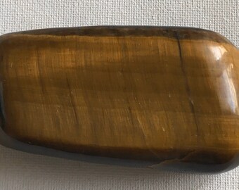 Tiger's Eye polished free from, Large Palm Stone, Healing crystals and stones, Chakra Stones, Spiritual Stone