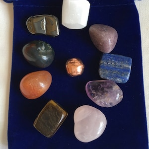 Chakra Premium Set,9 Small Chakra Stones, Healing Stone, Healing Crystal, Spiritual Stone, Meditation, Tumbled stone