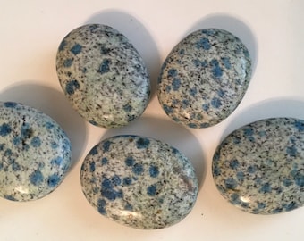 K2 Jasper Palm Stones,Healing Crystals and Stones,K2 Granite, K2 Jasper,Raindrop Azurite