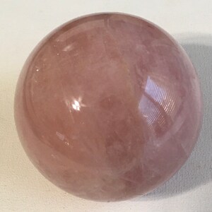 Rose Quartz Sphere, Exceptional Polished Star Rose Quartz Sphere from Madagascar, Healing Stone, Healing Crystal