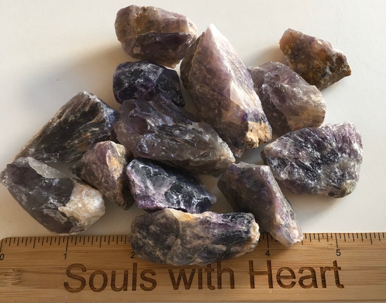 Amethyst Raw Natural Stones, Healing Crystal, Healing Stone, Spiritual Stone, Chakra Stone image 2