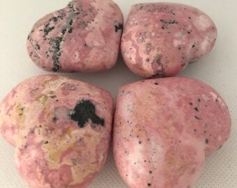 Rhodochrosite Beautiful Gemstone Heart, 50mm , Spiritual Stone, Healing Stone, Healing Crystal, Chakra
