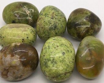 Green Opal Polished Gemstone, Large Power Stone, Gallet Stone,  Healing Stone, Healing Crystal, Chakra Stones, Spiritual Stone, Gemstone