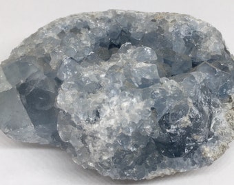 Celestite Crystal Cluster Geode Specimen,Healing crystals and stones,Angel Stone,Spiritual Stone, Crystal that promotes infinite peace