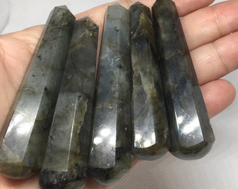 Labradorite Faceted Wand, Bringer of Light, Mystical and Protective Stone, Healing Stone