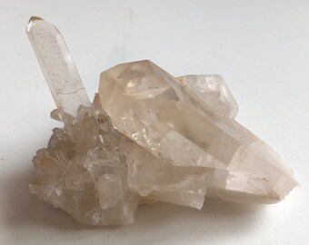 Tangerine Quartz Cluster,Healing Stone, Healing Crystal, Spiritual Stone, Meditation