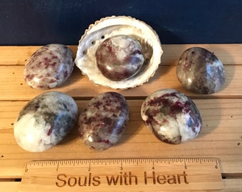 Eudialyte Polished Gallet Stones, Uplifting Heart Stone, Healing Stones, Healing Crystal, Chakra Stones, Spiritual Stone, Gemstone