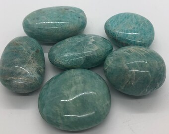 Amazonite Polished Gemstone, Gallet Stone,  Healing Stone, Healing Crystal, Chakra Stones, Spiritual Stone, Gemstone