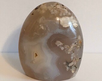 Agate Polished Standing Free Form, Coral Flower Agate Free Form, Healing Crystals and Stones, Chakra Stone, Spiritual Stone