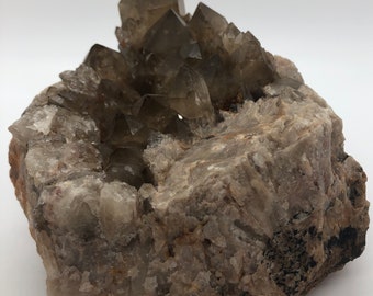 Natural Extra Natural Citrine Cascading Crystal Cluster From Lwena Congo, Promotes Positive Energy and Prosperity