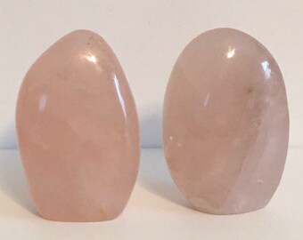 Rose Quartz Polished Standing Free Form, Healing crystals and stones, a stabilizing stone with high energy
