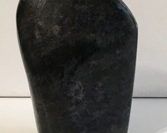 Iolite Water Sapphire Polished Standing Free Form, Rare Iolite free form from Madagascar, Healing Crystals and Stones