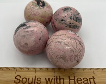 Rhodochrosite Sphere, 200 grams, 50 mm Gemstone Sphere, Healing Stone, Healing Crystal, Chakra  Stone, Spiritual Stone