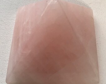 Rose Quartz Polished Gemstone Pyramid, Healing crystal, Healing Stone