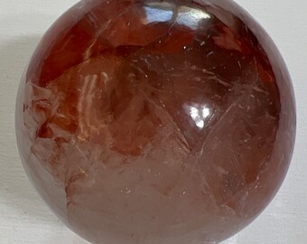 Orange Elestial Sphere, 212 grams, Gemstone Sphere ,Healing Stone, Healing Crystal, Chakra  Stone, Spiritual Stone