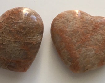 Moonstone Gemstone Heart, New beginnings Stone, Healing Crystal, Spiritual Stone, Meditation