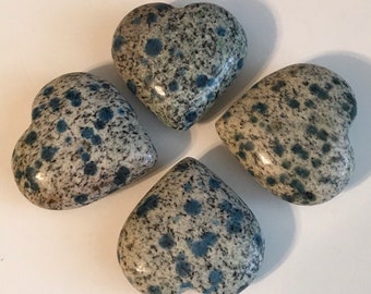K2 Jasper Hearts ,Healing Crystals and Stones, K2 Granite, K2 Jasper,Raindrop Azurite