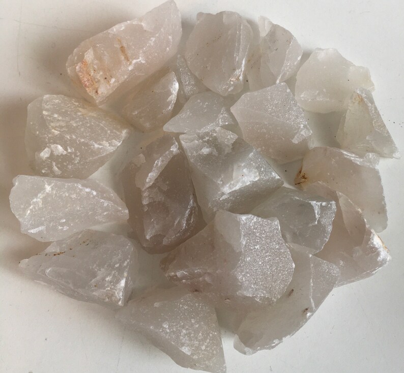 White Aragonite Natural Raw Stone Uplifting and Calming | Etsy