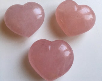 Rose Quartz Large Polished Gemstone Heart,Grade A, 60mm,Healing crystals and stones, Stone of Love Spiritual Stone, Meditation, Chakra Stone