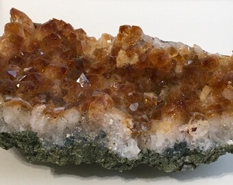 Citrine Crystal Cluster,Promotes Positive Energy and prosperity, Healing crystals and stones